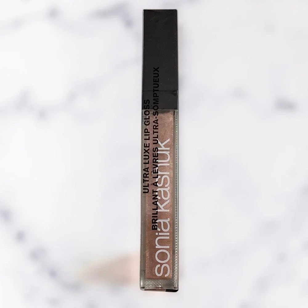 Sonia‎ Kashuk Ultra Luxe Lip Gloss Sparkling Sugar 01 New Hydrating Beige, Nude